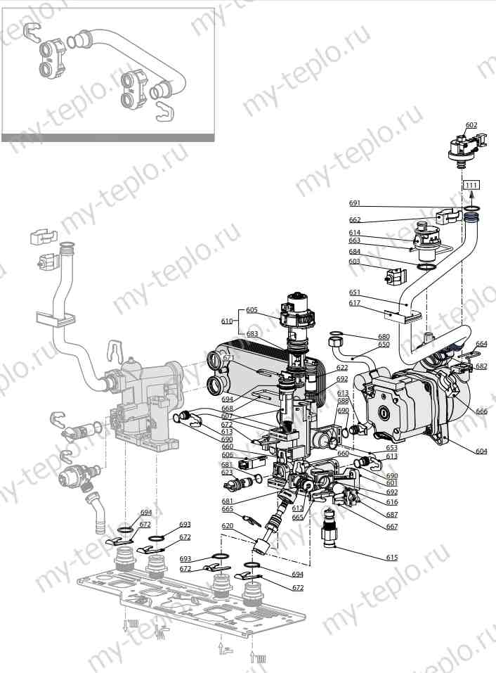 Запчасти Ariston CLAS X SYSTEM 28 CF купить в Уфе