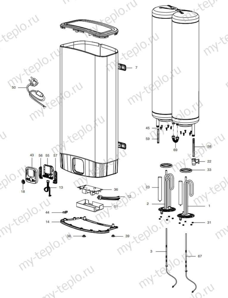 Запчасти для Ariston ABS VLS EVO QH 100: схема Запчасти Ariston ABS VLS EVO QH 100 купить в Уфе