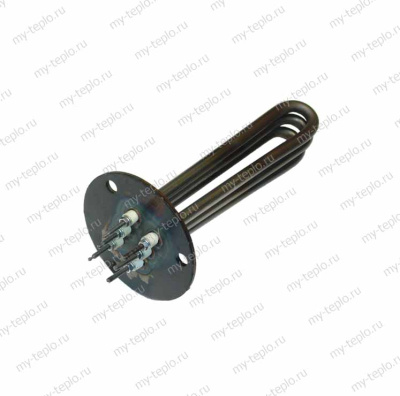 Блок нагревательный ТЭНБ 4,8 кВт (220/380) плоский фланец (для котлов Сангай), нержавеющая сталь