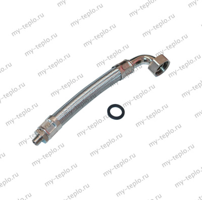 Джилекс шланг в металлооплетке 1" П с угол. 1/4" М 265мм (М027)